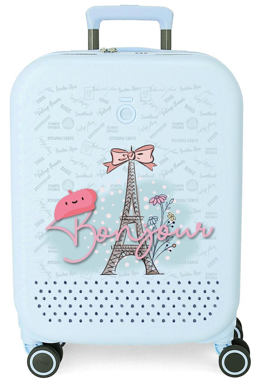 9528621 TROLLEY ABS 55CM. C/exp. 4r. ENSO Bonjour turquoise