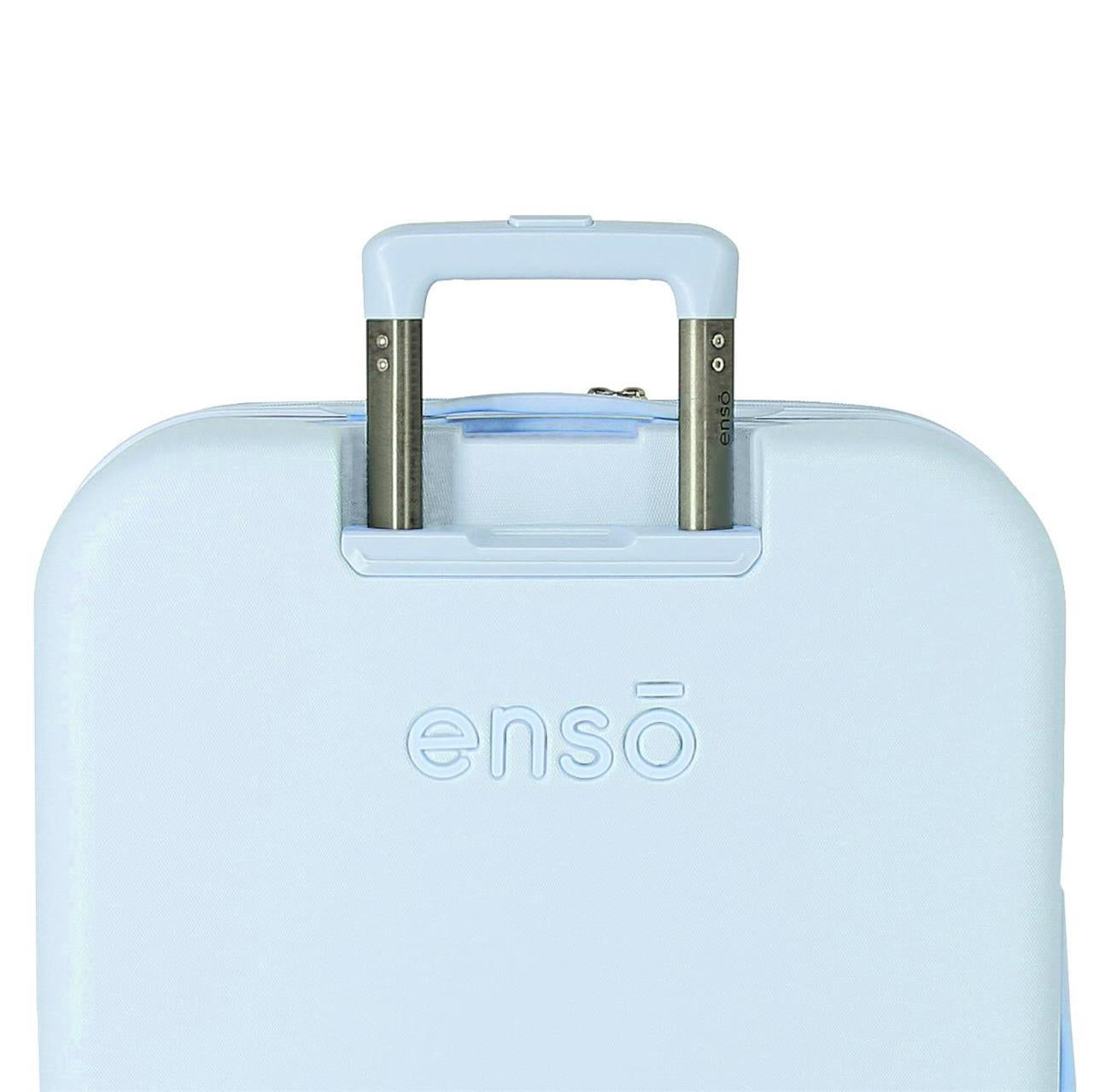 9529121 TROLLEY ABS 55CM. 4r. ENSO Bonjour turquoise