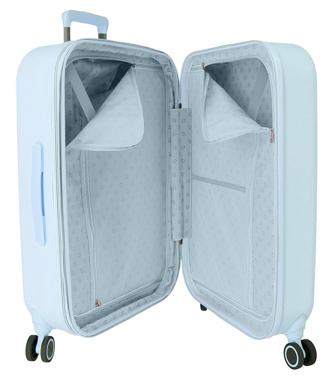 9529221 TROLLEY ABS 70 cm. 4r. ENSO Bonjour turquoise