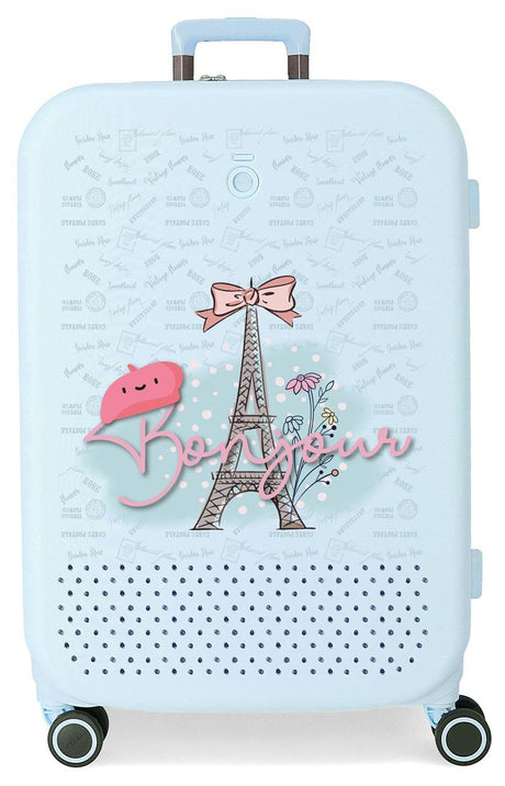 9529221 TROLLEY ABS 70 cm. 4r. ENSO Bonjour Turquoise