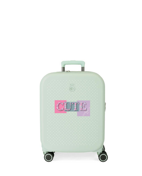 9539124 TROLLEY ABS 55CM. 4r. ENSO CUTE GIRL Mint Green