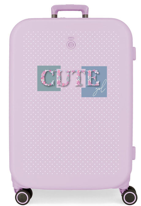 9539223 TROLLEY ABS 70 cm. 4r. ENSO CUTE GIRL LILIOWY