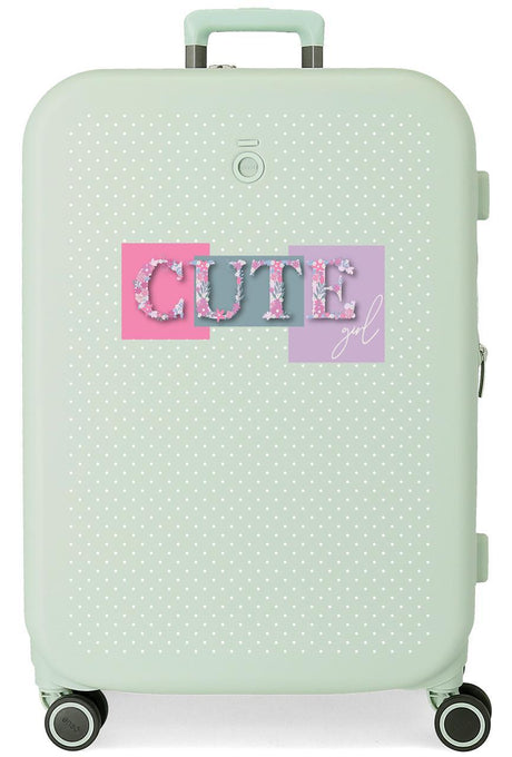 9539224 TROLLEY ABS 70 cm. 4r. ENSO CUTE GIRL Mint Green