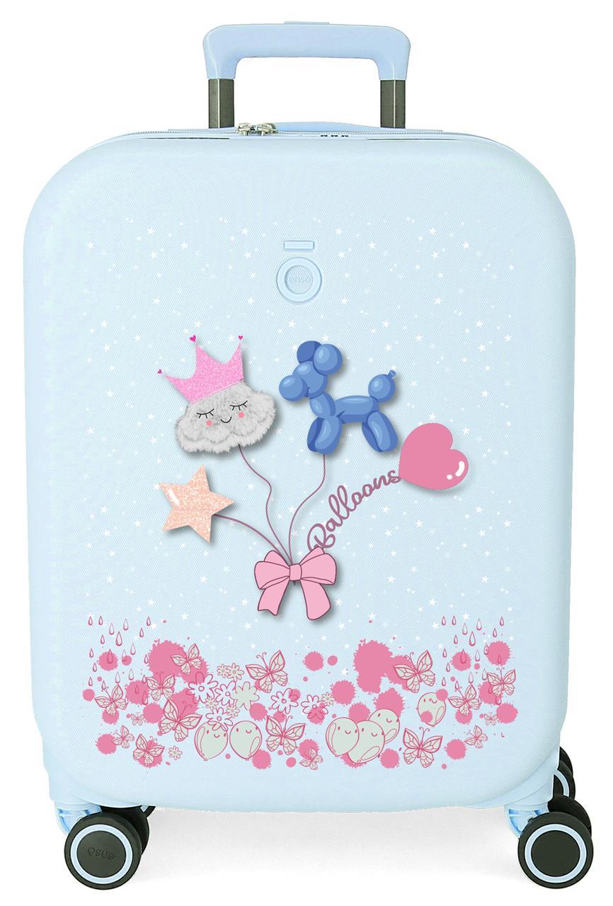 9558621 TROLLEY ABS 55CM. C/exp. 4r. ENSO BALLONS TÜRKIS