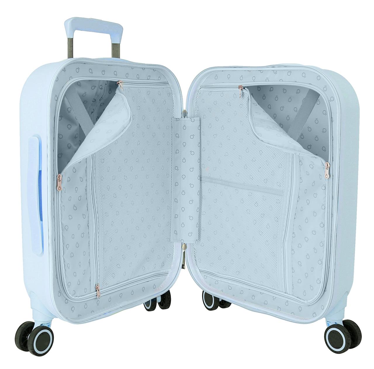 9629121 TROLLEY ABS 55CM. 4R. ENSO ANNIE TURQUESA
