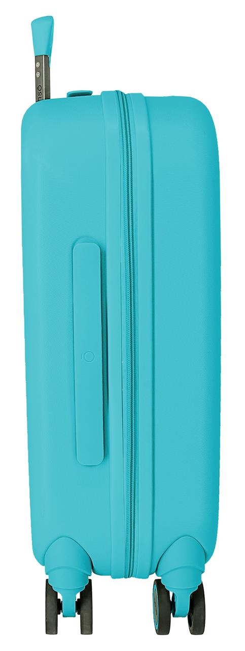 9629127 TROLLEY ABS 55CM. 4R. ENSO ANNIE AZUL TURQUESA