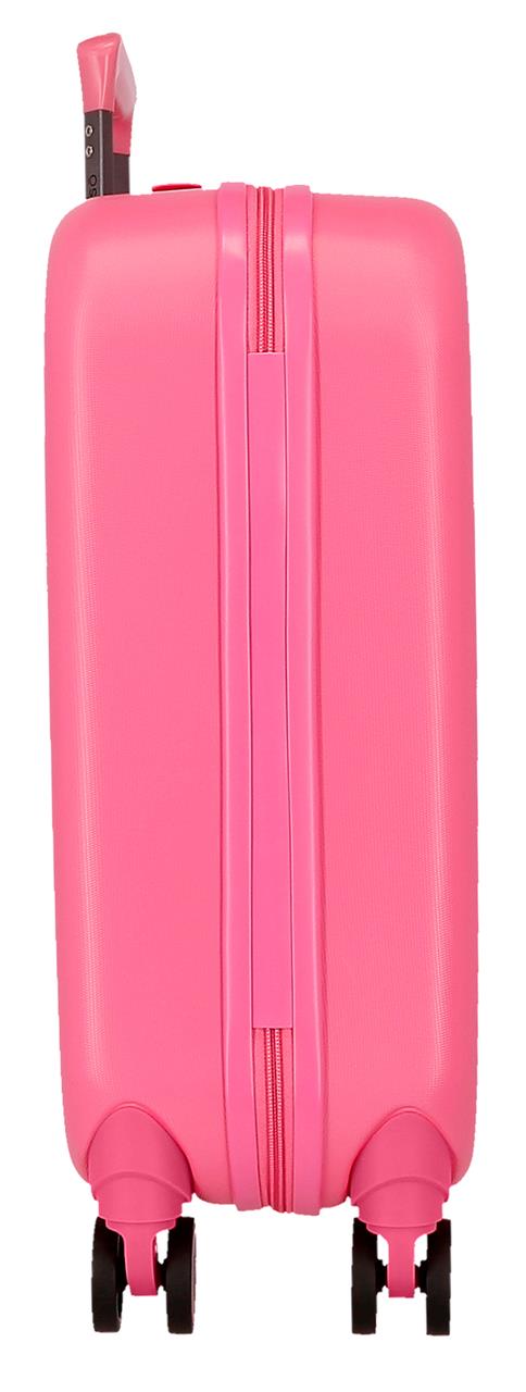 9629125 Trolley ABS 55 cm. 4R. Enso Fuchsia