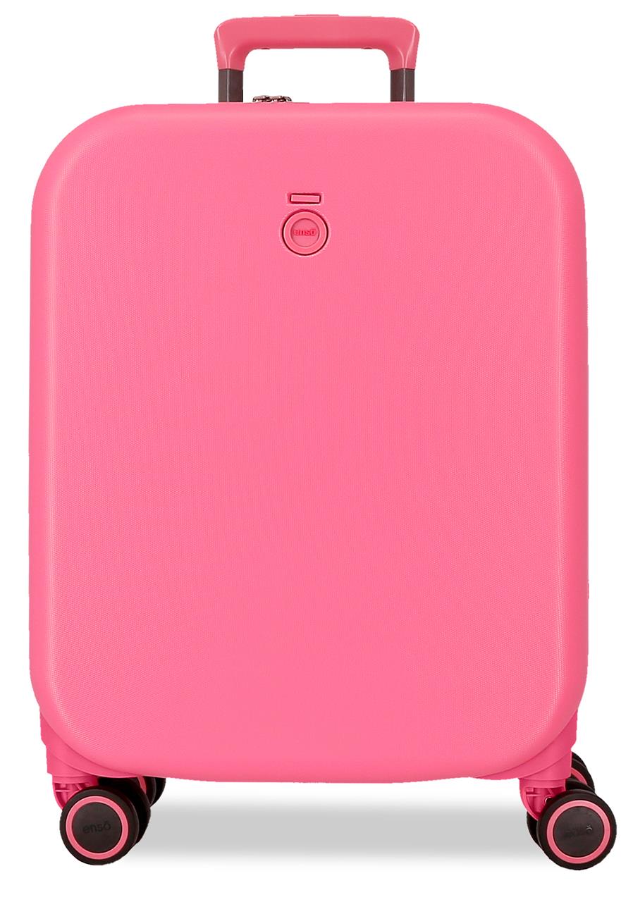 9629125 Trolley ABS 55 cm. 4R. Enso Fuchsia