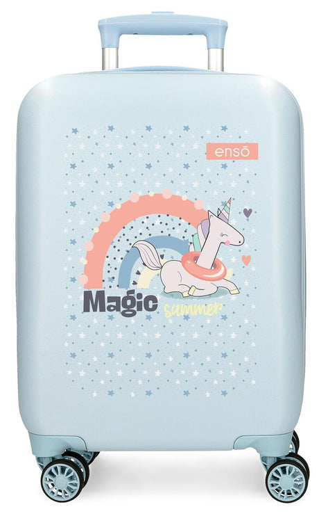 9631324 TROLLEY ABS 50CM. 4R. ENSO MAGIQUE ÉTÉ BLEU CLAIR