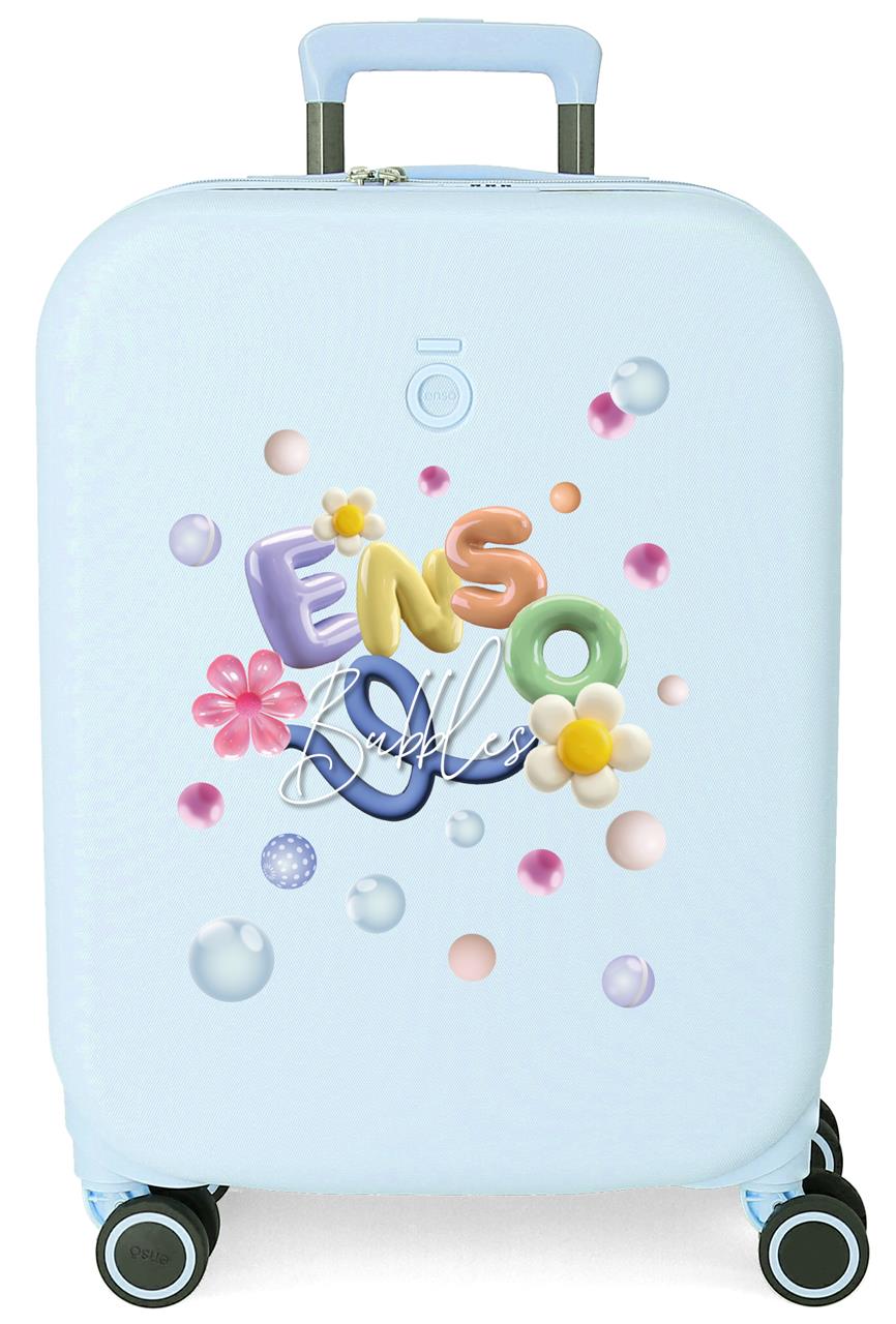 9789121 TROLLEY ABS 55CM. 4r. ENSO Turquoise bubbles