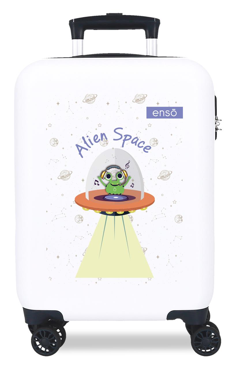 9881321 TROLLEY ABS 50CM. 4R. ENSO ALIEN SPACE BLANCO