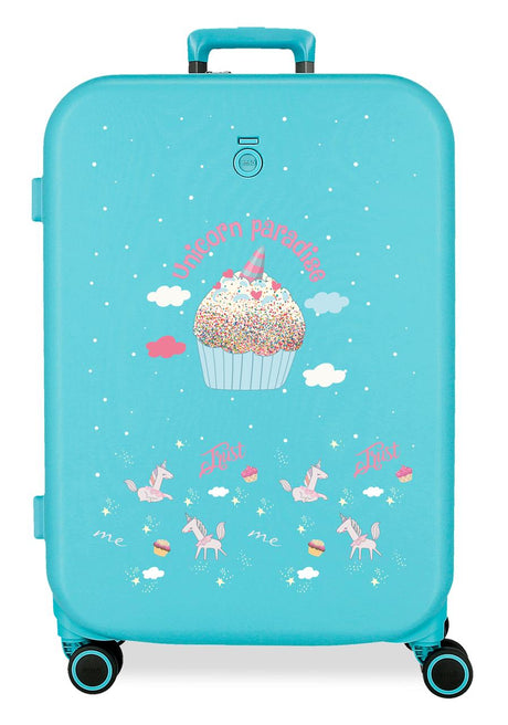 9949221 TROLLEY ABS 70CM.4R. EINHORN PARADISE TÜRKISBLAU