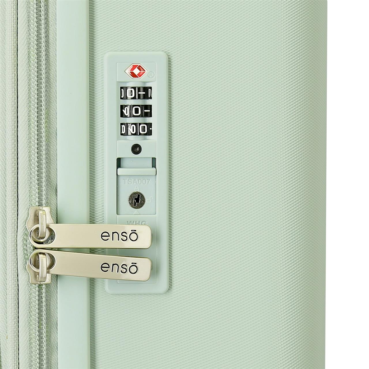 9968621 TROLLEY ABS 55CM.C/EXP. 4R. ENSO COEURS MENTHE