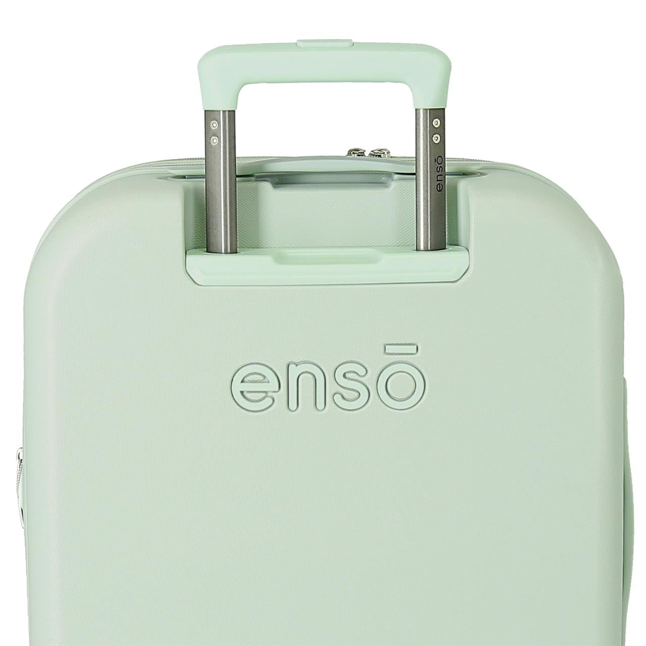 9969121 TROLLEY ABS 55CM.4R. ENSO HEARTS MINT