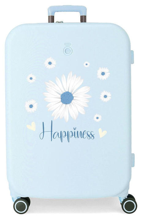 9979221 TROLLEY ABS 70CM.4R. ENSO HAPPINESS HELLBLAU