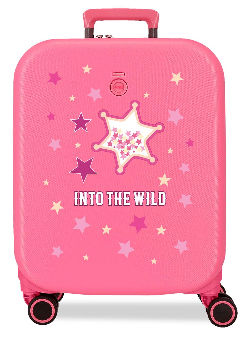 9988621 TROLLEY ABS 55CM.C/EXP.4R. ENSO INTO THE WILD FUCHSIA