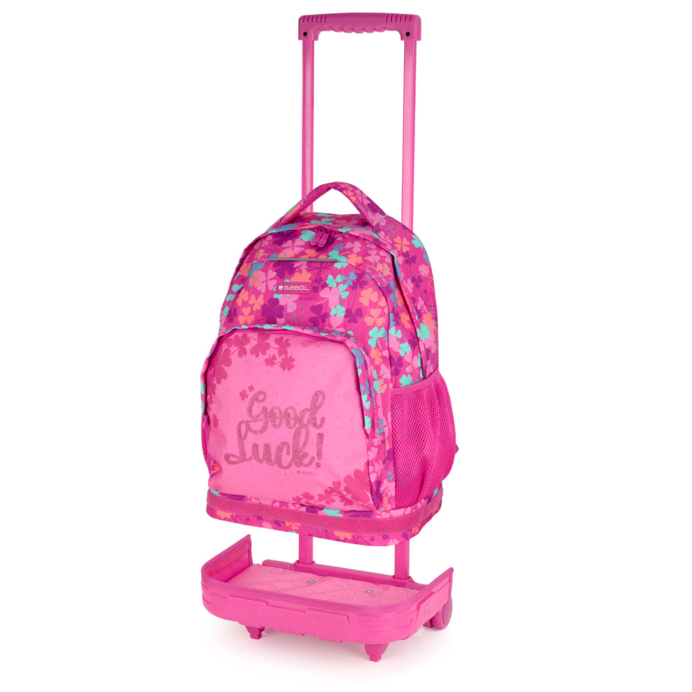 Zaino con ruote rimovibili trifoglio