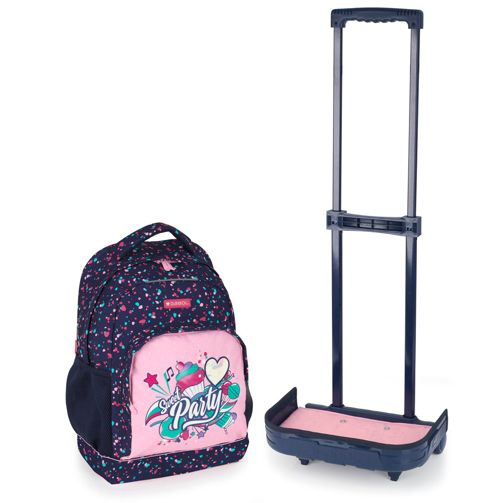 Zaino con le ruote staccabili festa