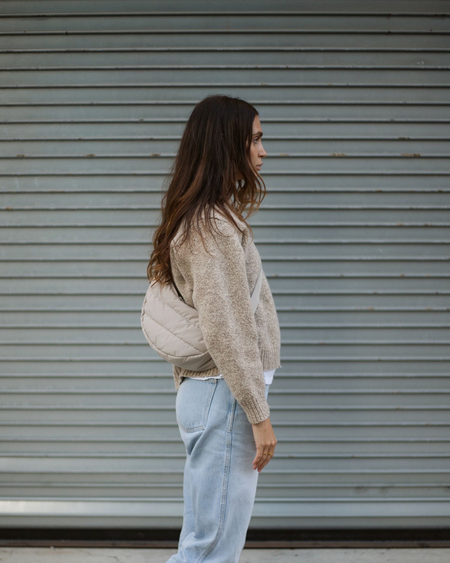 Ich habe Sack Puffer Mondtasche klein