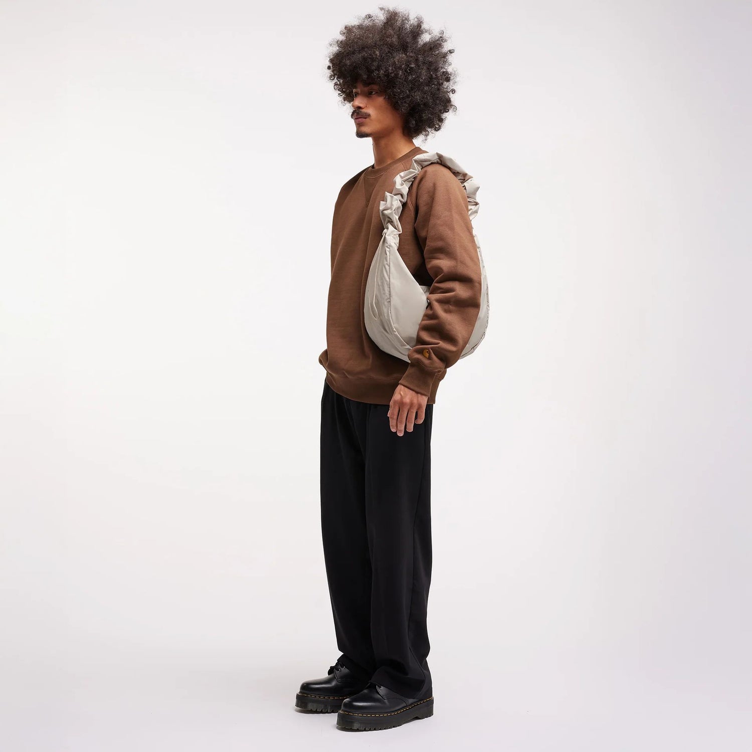 GOT BAG MOON BAG RUFFLE MONOCHROME