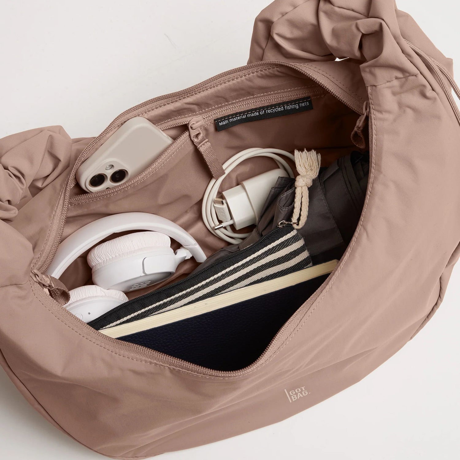 GOT BAG MOON BAG RUFFLE MONOCHROME