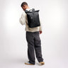 Tenho mochila de bolsa ROLLTOP Monocromático fácil