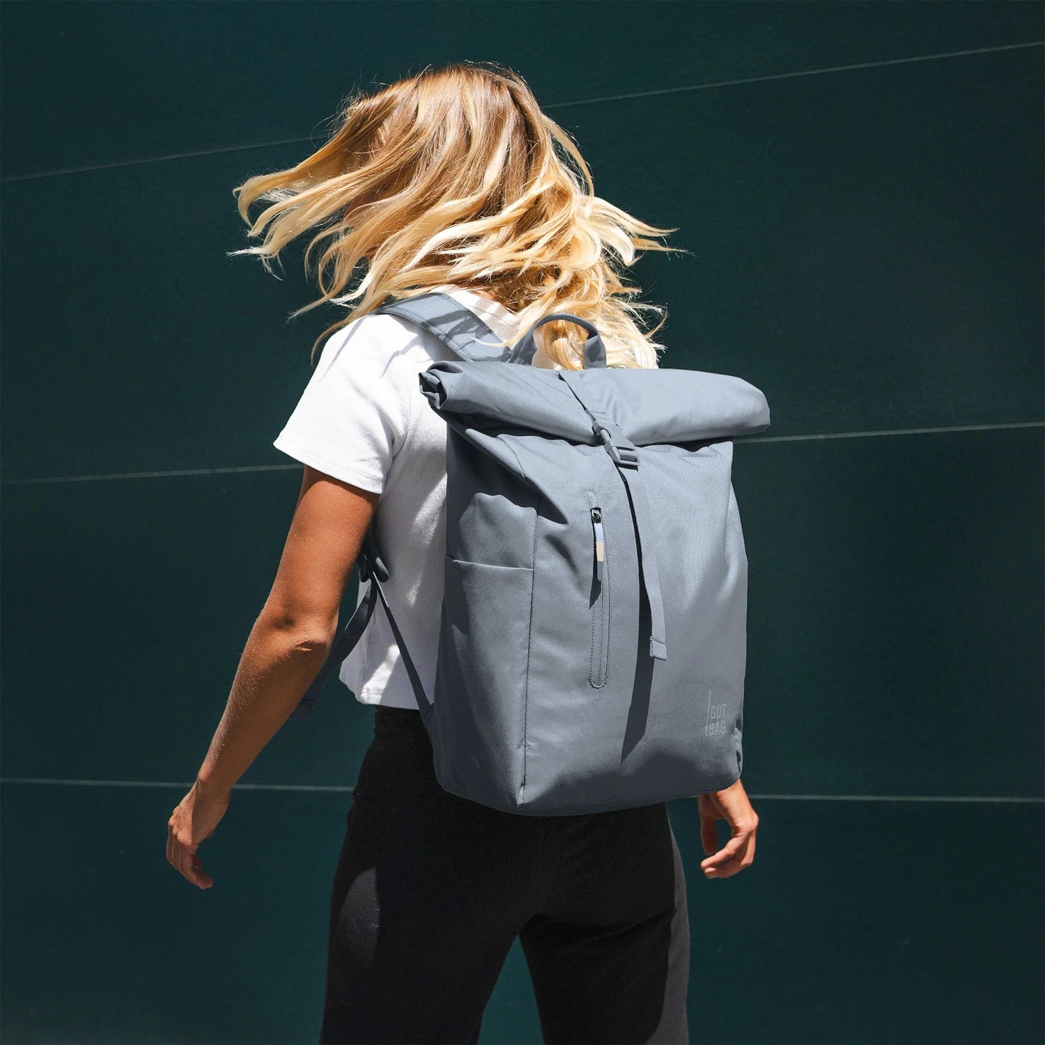 Ich habe Taschen -Rucksack ROLLTOP Einfach monochrom