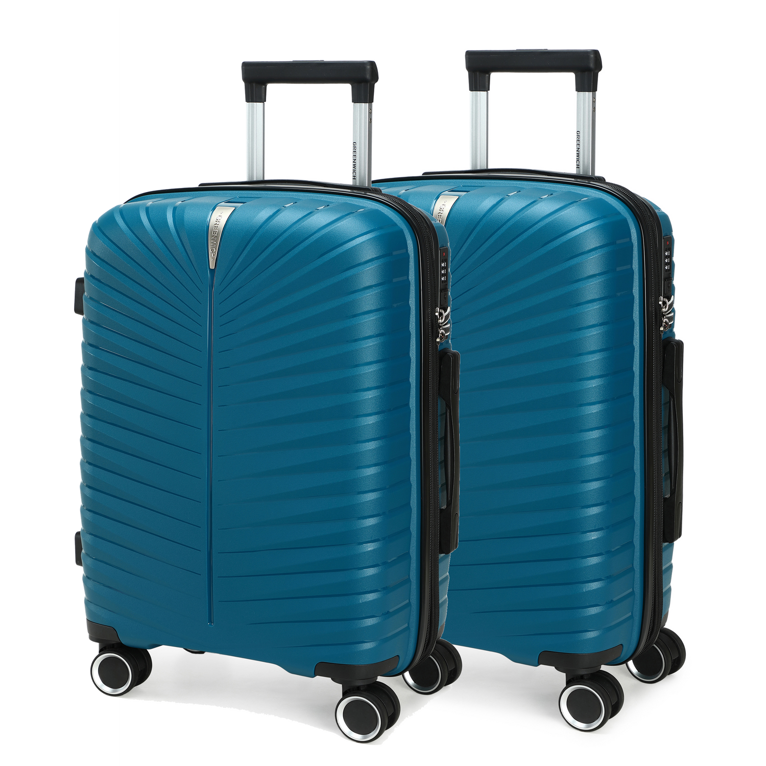 GREENWICH Pack 2 Bagages de cabine 55cm extensible BALI Huile