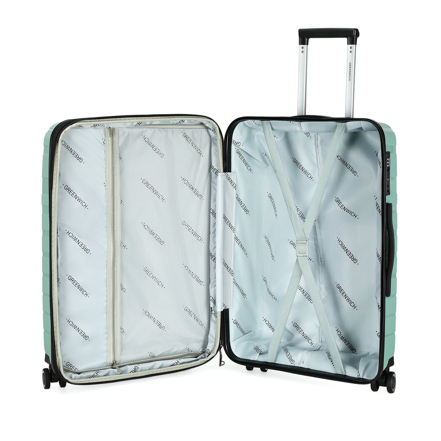 Set des valises TSA VALENCIA de Polipropileno - Greenwich