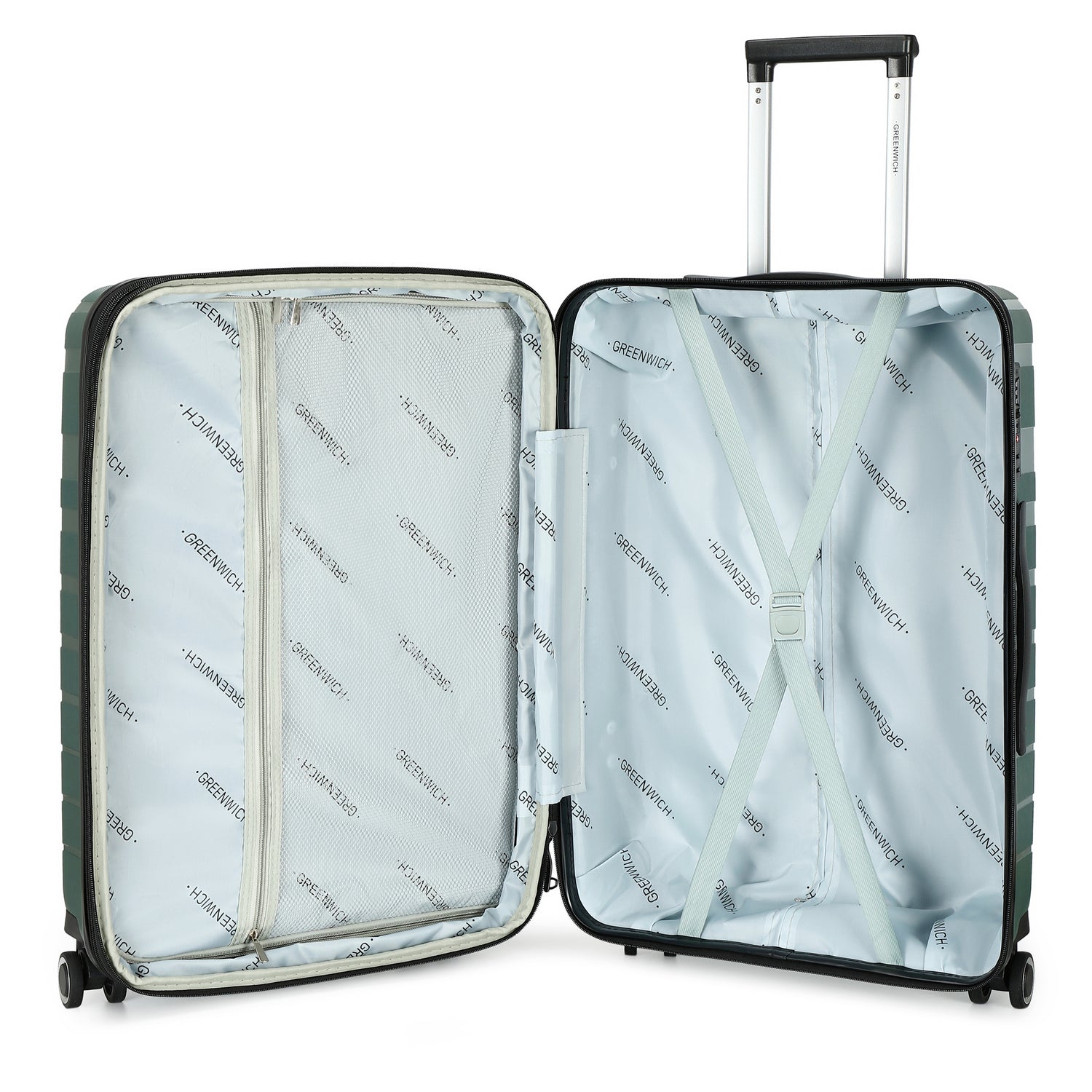 Maleta Grande Extensible TSA VALENCIA de Polipropileno - Greenwich