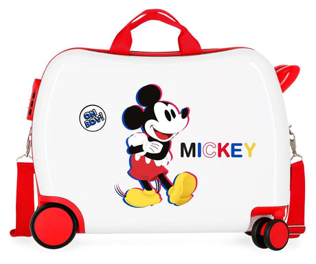 2929823 Maleta INF.ABS 4R. (2 MULTI) MICKEY 3D WHITE