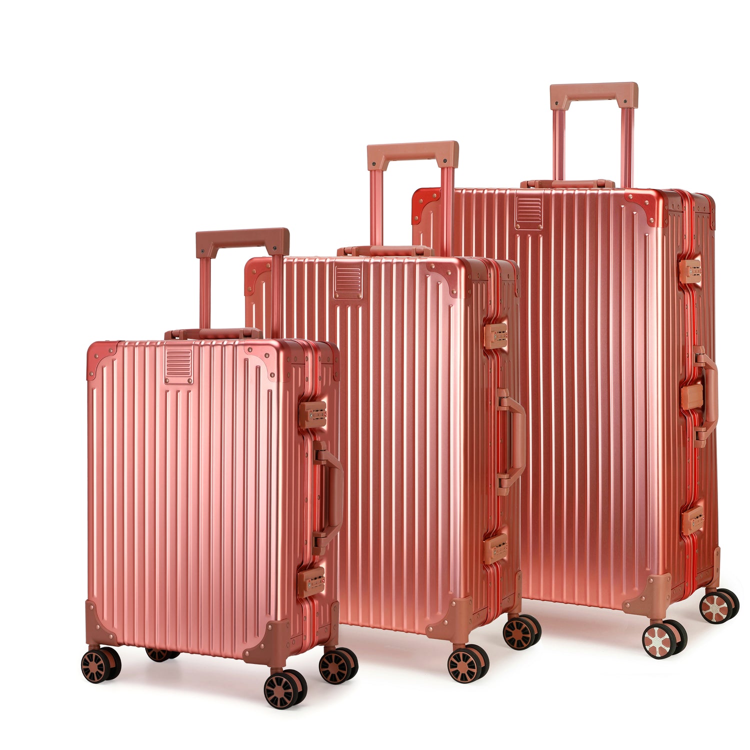 GREENWICH Set de Maletas 100% ALUMINIO Praga