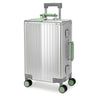 GREENWICH Valise cabine Aluminium avec poignée en cuir végétalien NEW JERSEY
