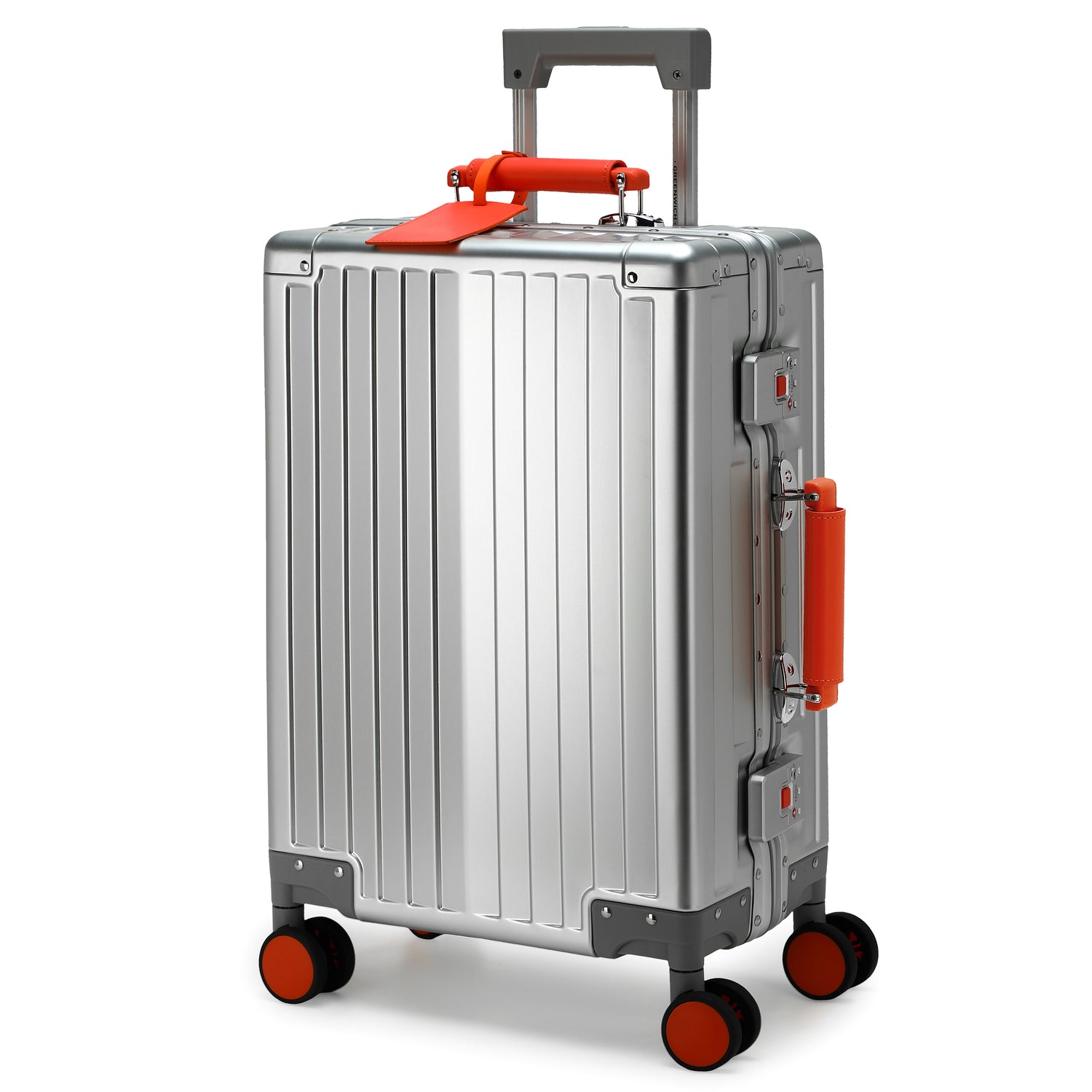 GREENWICH Maleta de cabina 100% Aluminio con ruedas desmontables NEW JERSEY