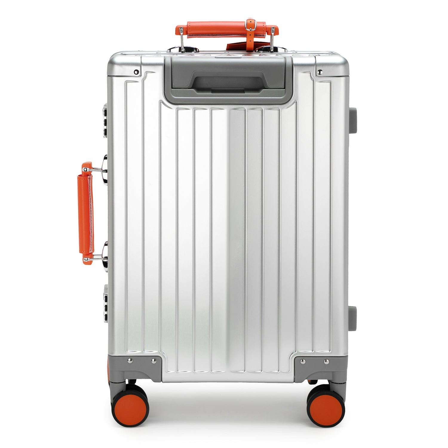 GREENWICH Valise cabine Aluminium avec poignée en cuir végétalien NEW JERSEY