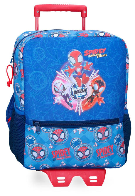 20123T2 MOCHILA ADAP. 33CM. C/CARRO. SPIDEY POWER OF 3