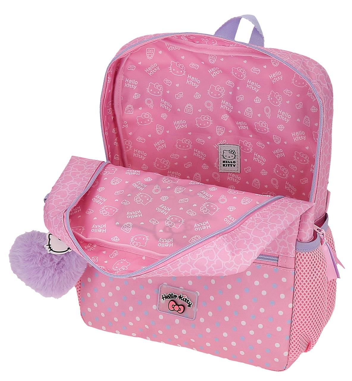 20323T1 Adapt Backpack. 32cm. C/Car. Hello Kitty Hearts & Do