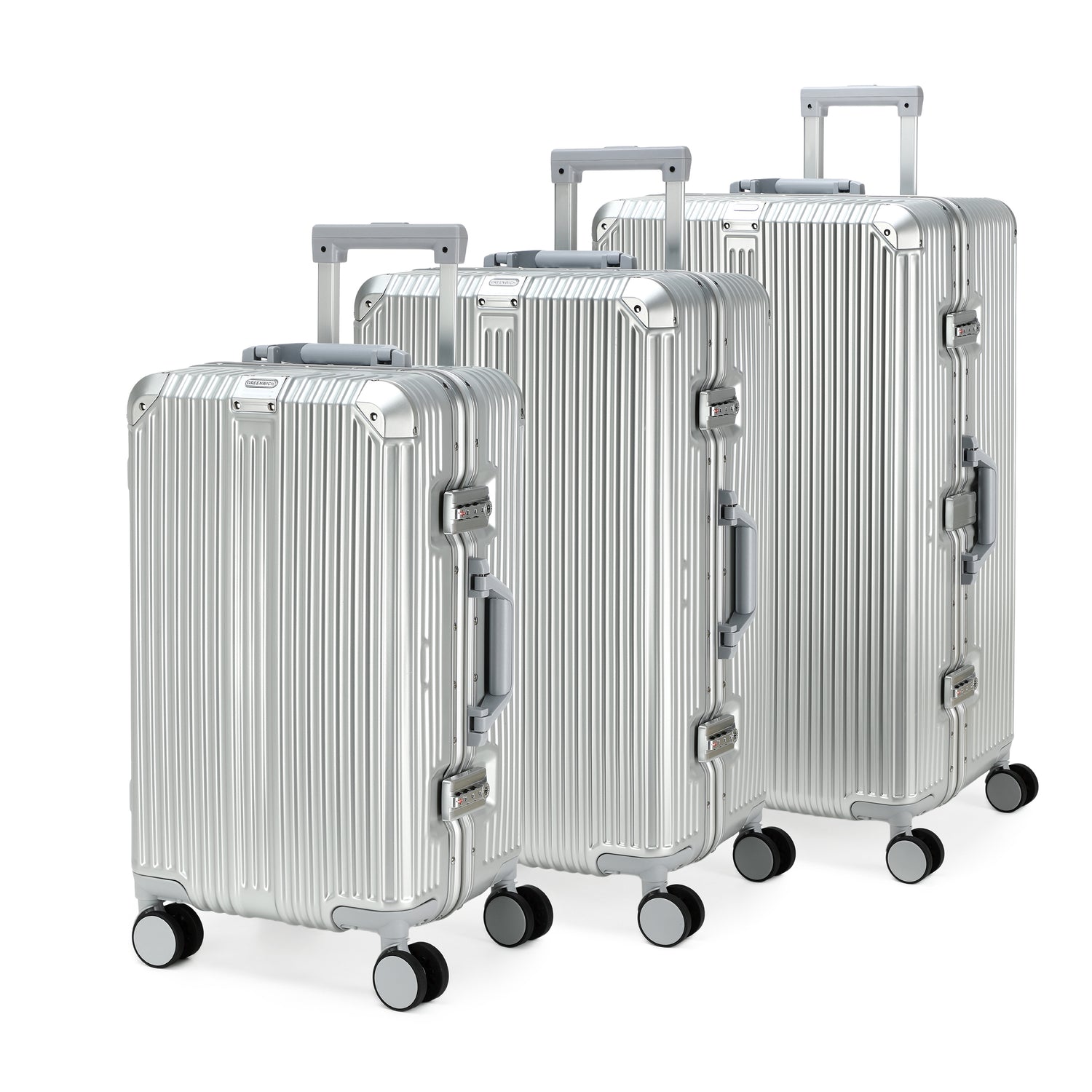 GREENWICH set di valigie Trunk Alluminio Frame  MOSCA