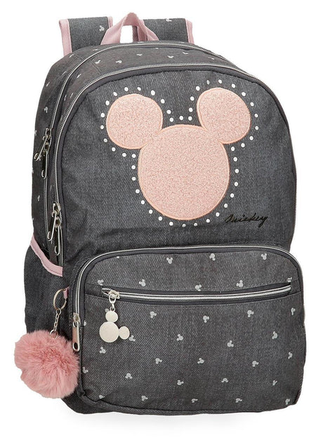 38227D1 MOCHILA ADAP. 44CM 2C. MICKEY STUDS
