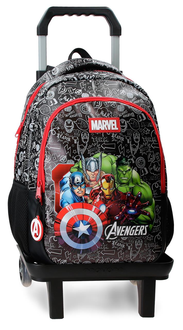33323V1 ADAP BACKPACK. 42CM 2C. C/CARRO. TEAM AVENGERS