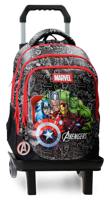 33324V1 SAC À DOS ADAP. 42CM 3C. C/CARRO. LES VENGEURS DE L'ÉQUIPE