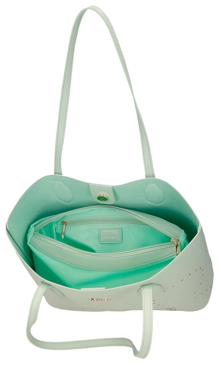 3417441 SAC TOTE LUXE MINNIE VERT TURQUOISE