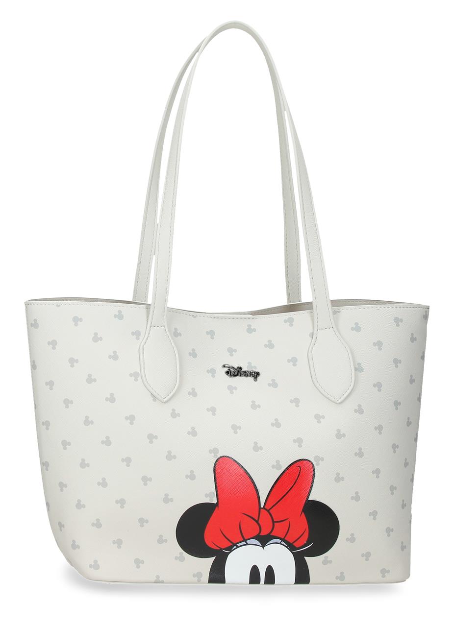 3437442 BORSA TOTE BOWLOGUE MINNIE BEIGE