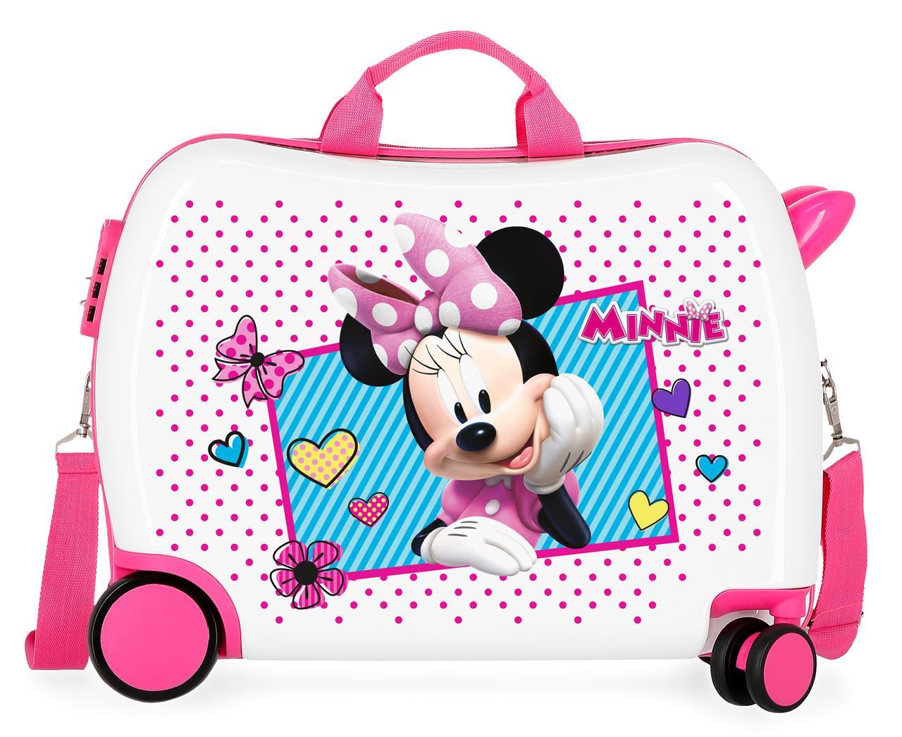 2399862 ABS INF. Kuffert 4 R. (2 MULTI.) 50CM. Glæde MINNIE
