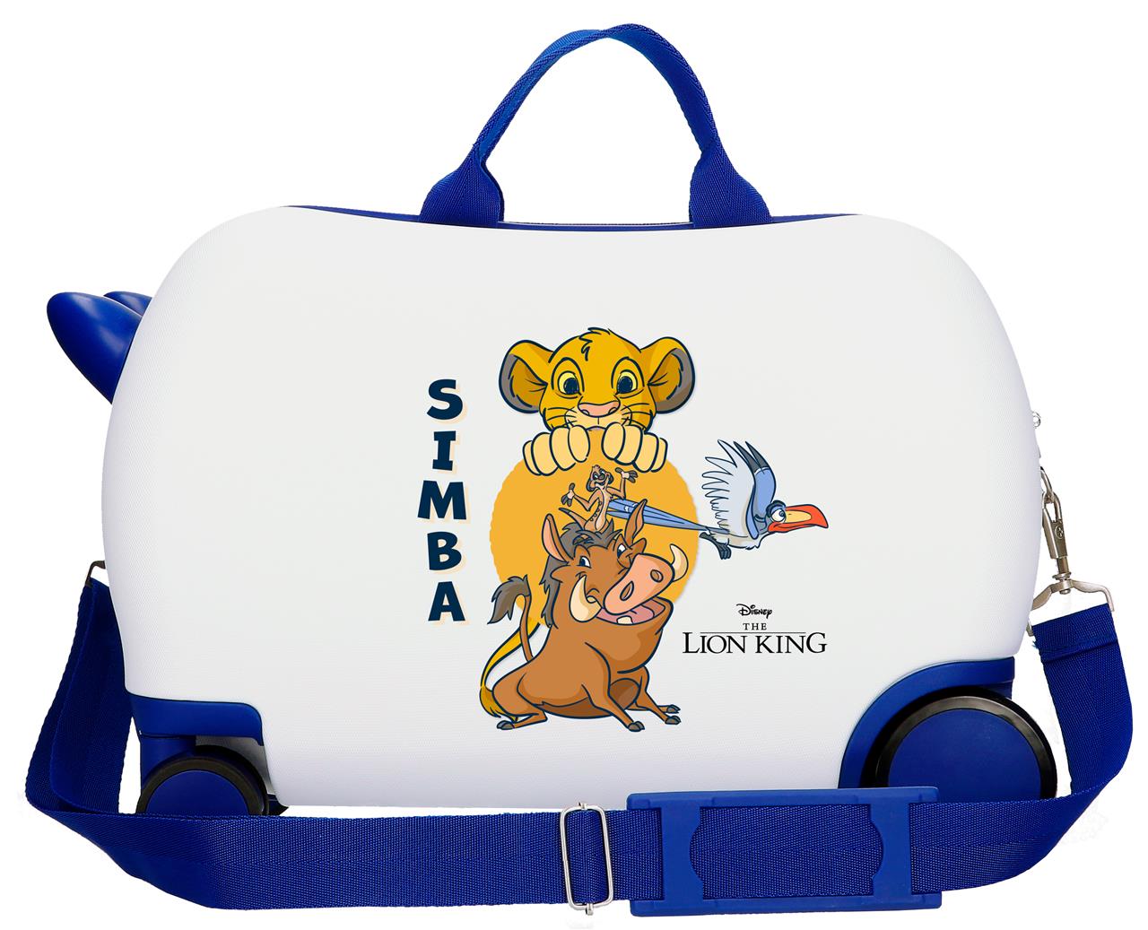 2441063 LOWER SUITCASEABS 4R.(2 MULTI.)  45CM. SIMBA'S FRIENDS