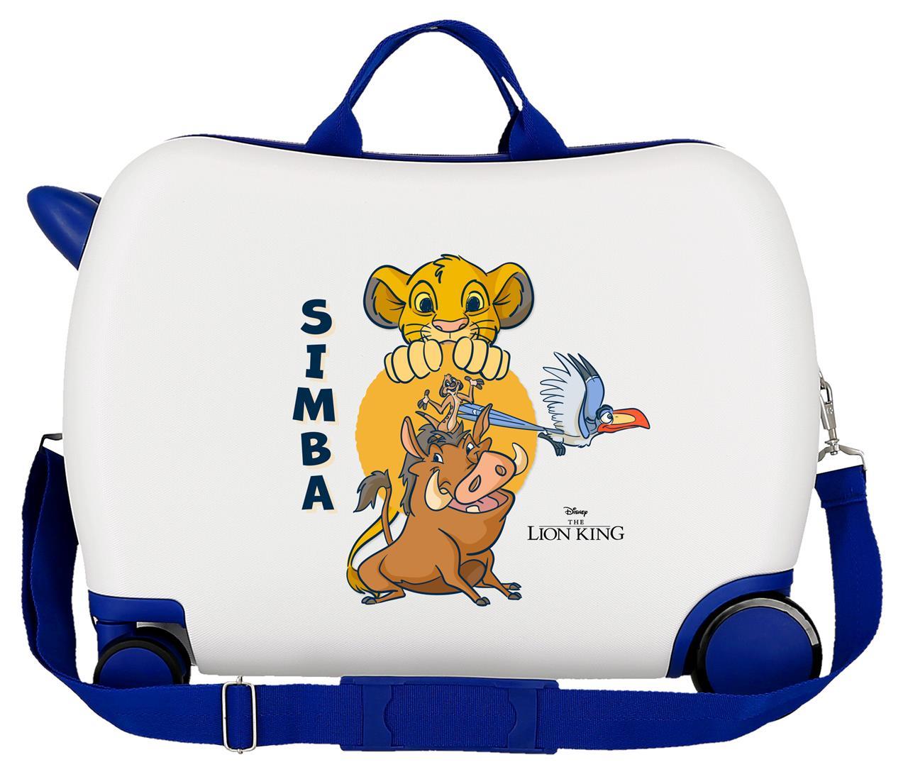 2449863 VALISE INFÉRIEUREABS 4R.(2 MULTI.). LES AMIS DE SIMBA BLANC