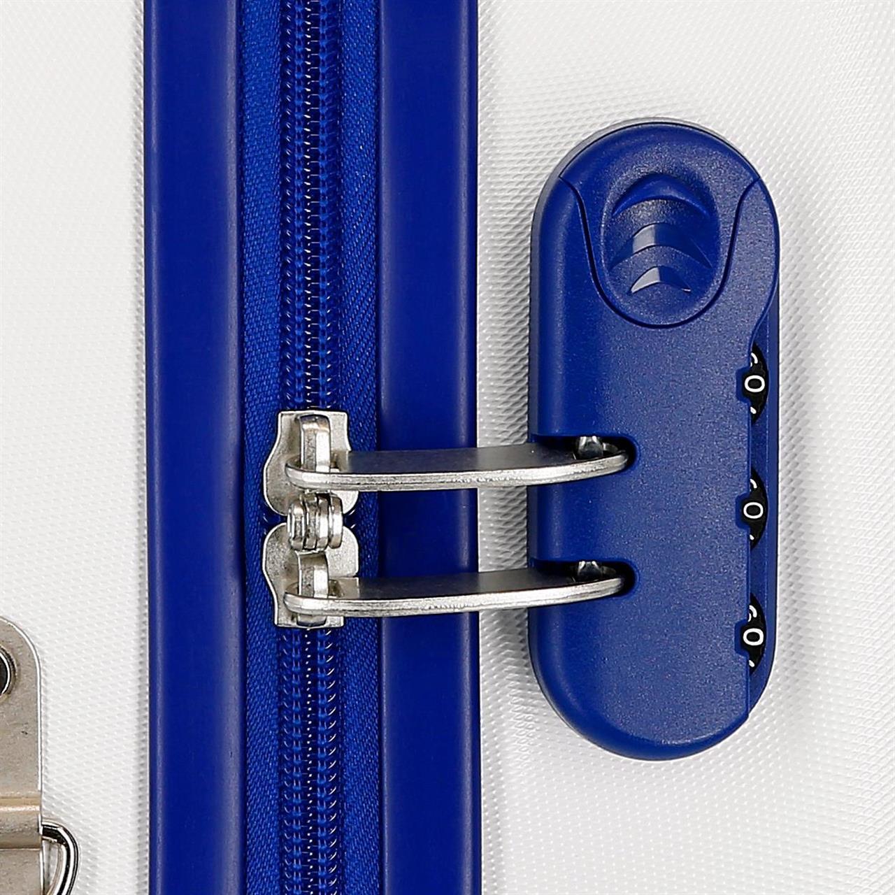 2449863 VALISE INFÉRIEUREABS 4R.(2 MULTI.). LES AMIS DE SIMBA BLANC