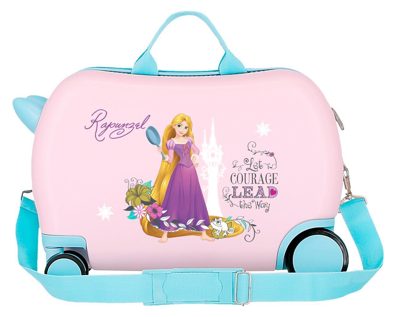 2671021 Maleta Inf.ABS 4R. (2 Multi.) 45CM. RAPUNZEL PINK