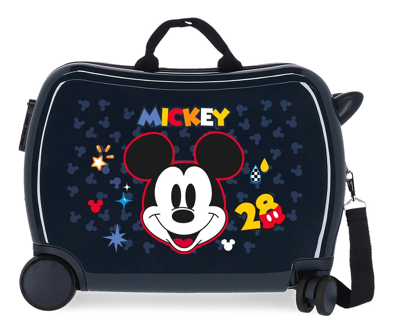 2629822 LOWER SUITCASEABS 4R.(2 MULTI.) 50CM. MICKEY GET MOVING
