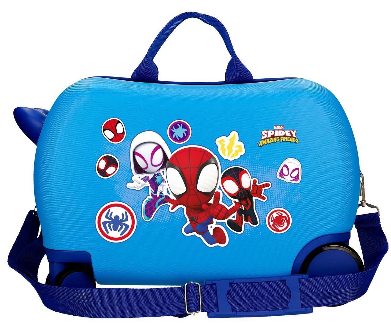 2821021 MALETA INF.ABS 4R.(2 MULTI.) 45CM. GO WEBS GO SPID